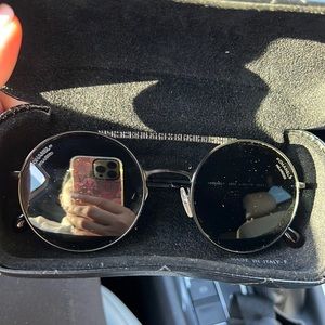 Polarized chanel round sunglasses
